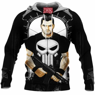 Comic Fleece-Hoodie, Punisher Fleece-Hoodie