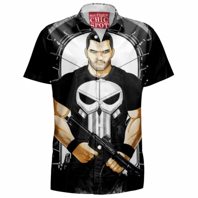 Comic Hawaiian-Shirt, Punisher Hawaiian-Shirt