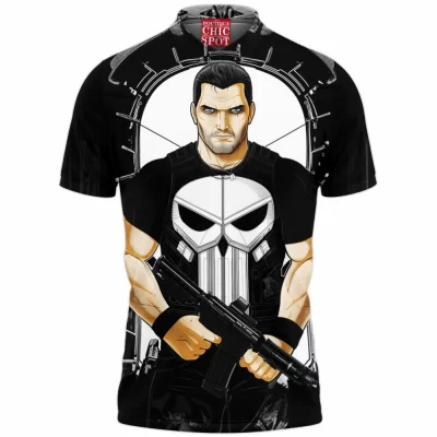 Comic Polo Shirt, Punisher Polo Shirt