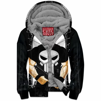 Comic Zip-Fleece-Hoodie, Punisher Zip-Fleece-Hoodie