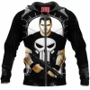 Comic Zip-Hoodie, Punisher Zip-Hoodie
