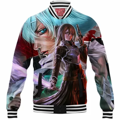Anime Baseball-Jacket, Sword Art Online Baseball-Jacket