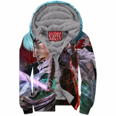 Anime Zip-Fleece-Hoodie, Sword Art Online Zip-Fleece-Hoodie