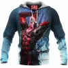 Comic Fleece-Hoodie, Deadpool Fleece-Hoodie