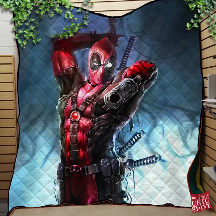 Deadpool Quilt Blanket