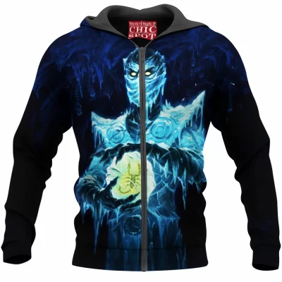 Game Zip-Hoodie, Sub Zero Zip-Hoodie, Mortal Kombat Zip-Hoodie