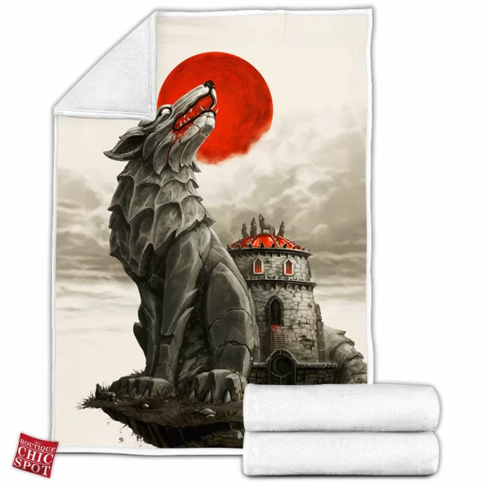 Wolf Fleece Blanket