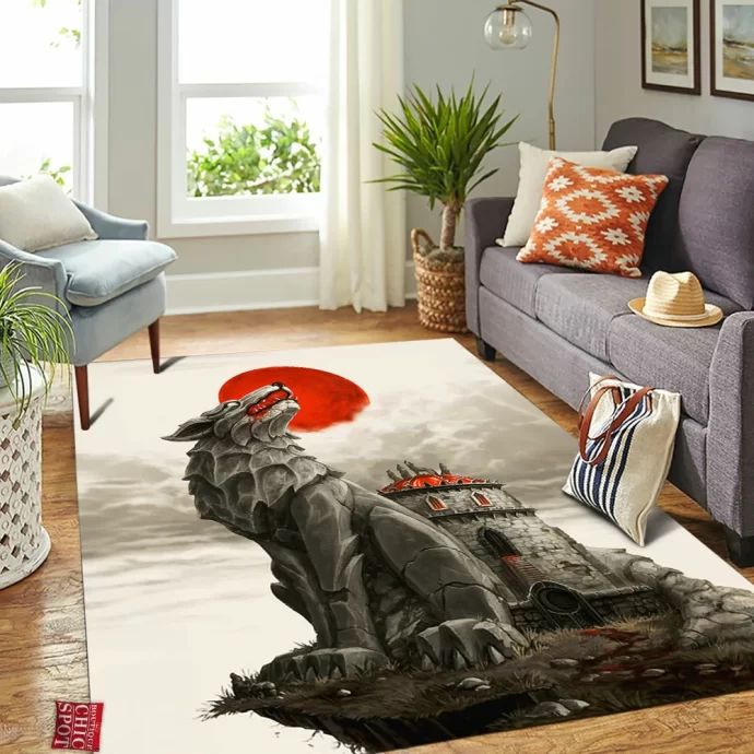 Wolf Rectangle Rug