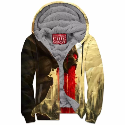 Gargoyle Zip-Fleece-Hoodie