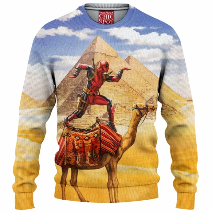 Pyramid X Deadpool Knitted Sweater