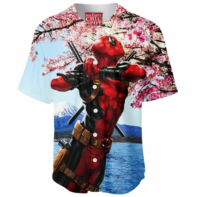 Mount Fugi X X Deadpool Baseball Jersey