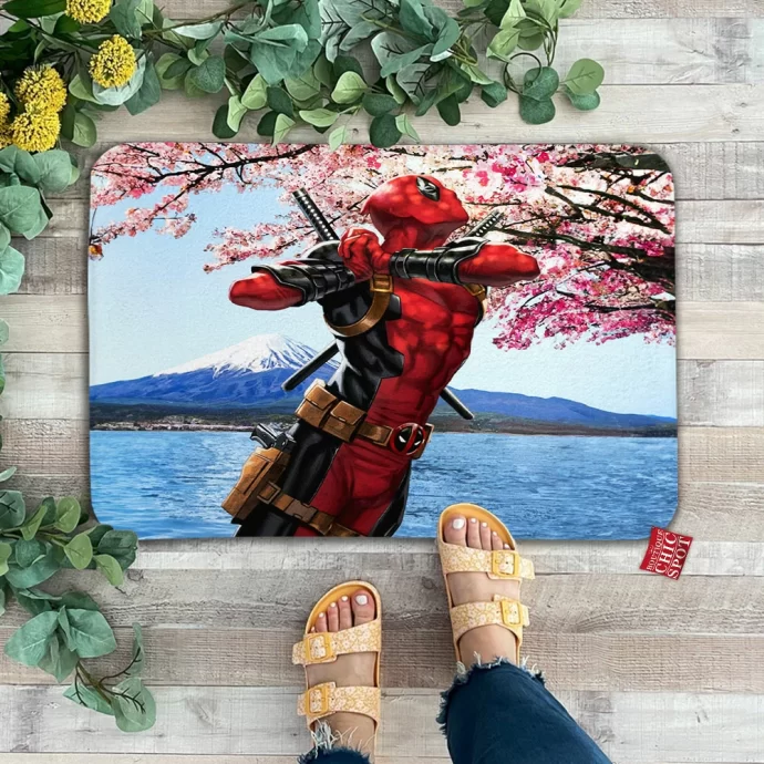 Mount Fugi X X Deadpool Doormat