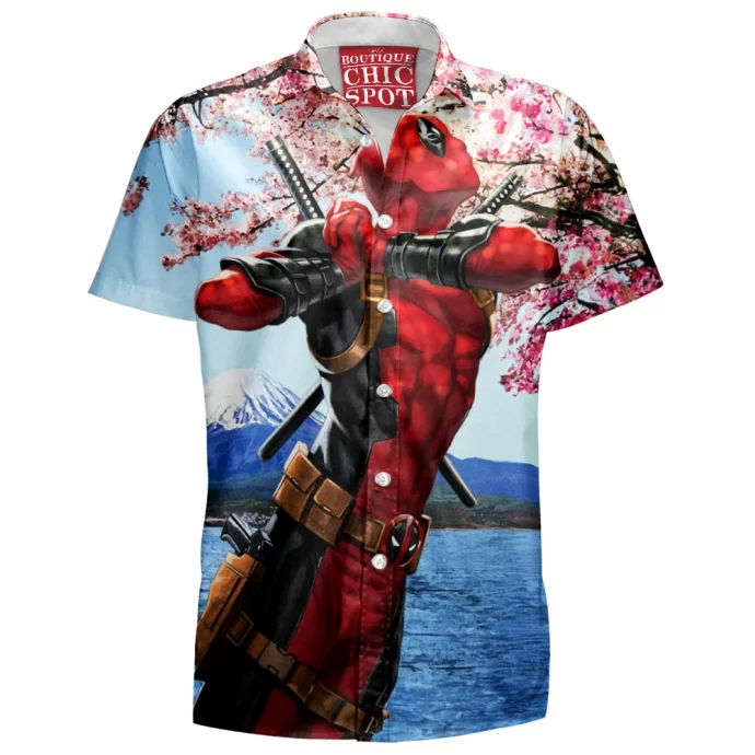 Mount Fugi X X Deadpool Hawaiian Shirt