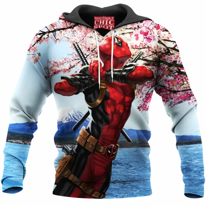 Mount Fugi X X Deadpool Hoodie