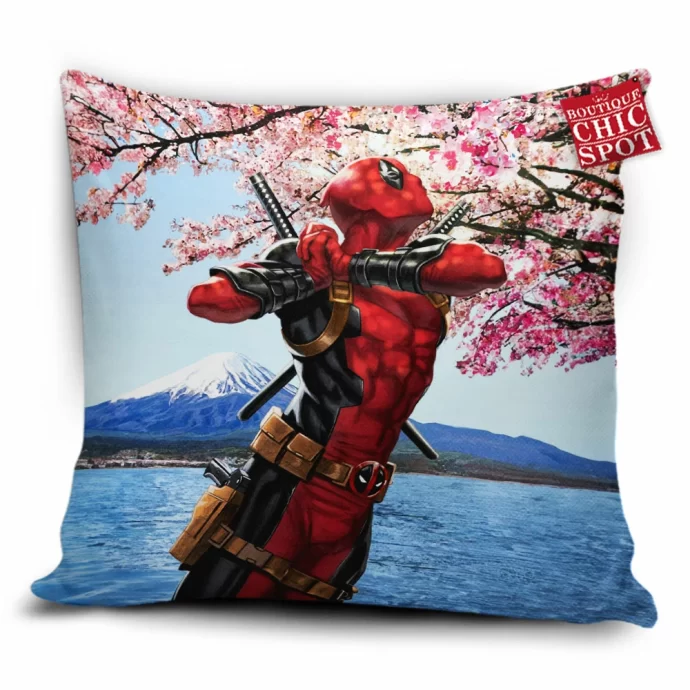 Mount Fugi X X Deadpool Pillow Cover