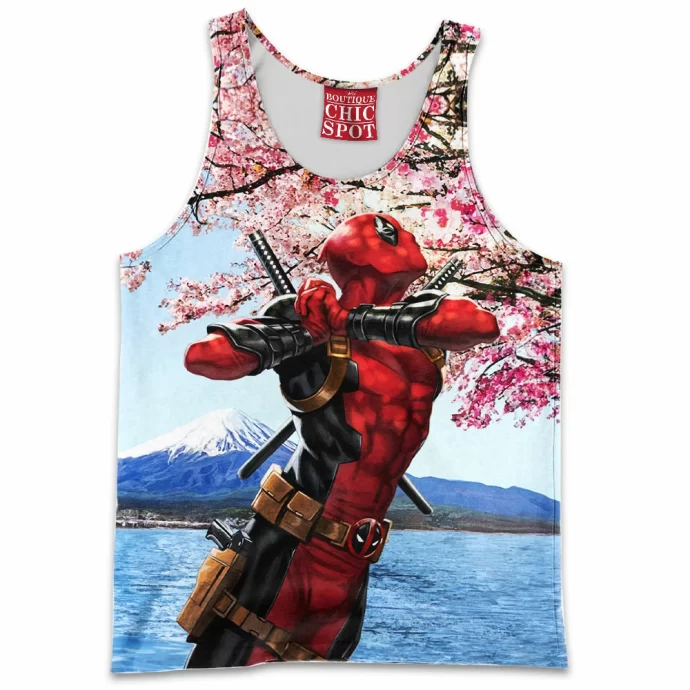 Mount Fugi X X Deadpool Tank Top