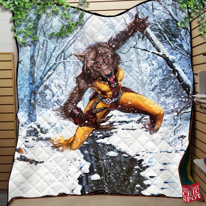 Wolfsbane Marvel Quilt Blanket