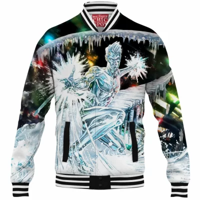 Bobby Drake Baseball-Jacket, Comic Baseball-Jacket, Iceman Baseball-Jacket