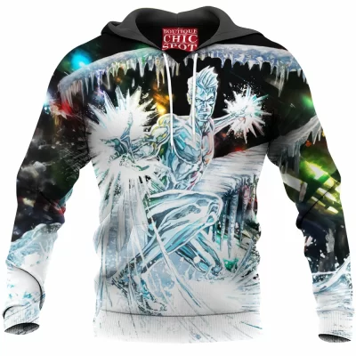 Bobby Drake Hoodie, Comic Hoodie, Iceman Hoodie
