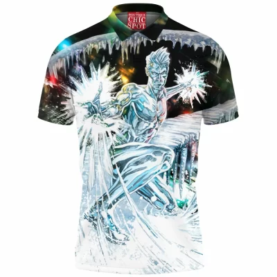 Bobby Drake Polo Shirt, Comic Polo Shirt, Iceman Polo Shirt