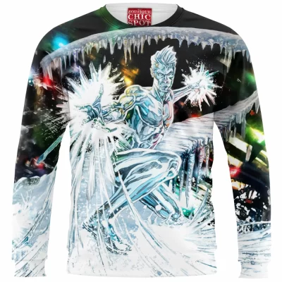 Comic Zip Sweatshirt, Bobby Drake Zip Sweatshirt, Iceman Zip Sweatshirt