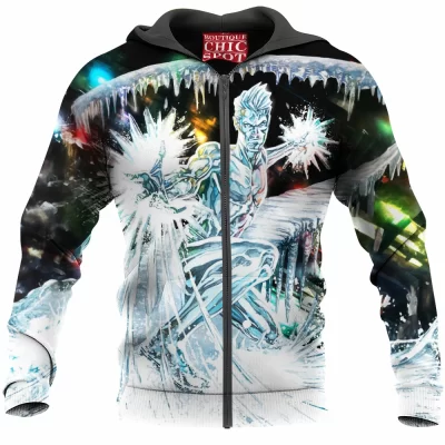 Bobby Drake Zip-Hoodie, Comic Zip-Hoodie, Iceman Zip-Hoodie