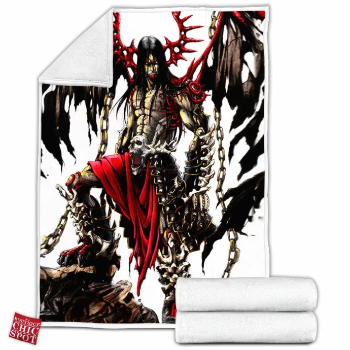 Demon Soldier Fleece Blanket