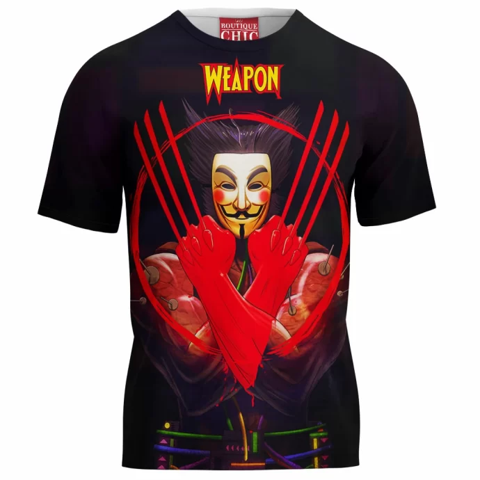 V For Vendetta Wolverine T-Shirt