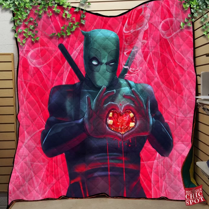 Deadpool Quilt Blanket