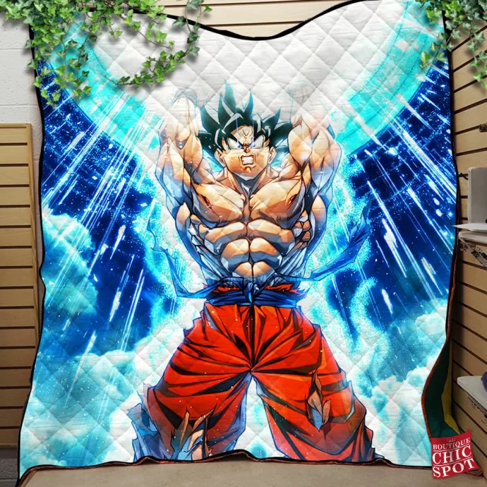 Son Goku Quilt Blanket