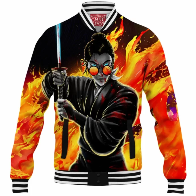 Blue Eye Samurai Baseball Jacket