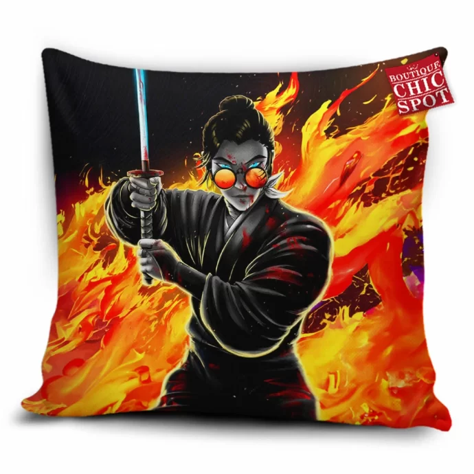 Blue Eye Samurai Pillow Cover