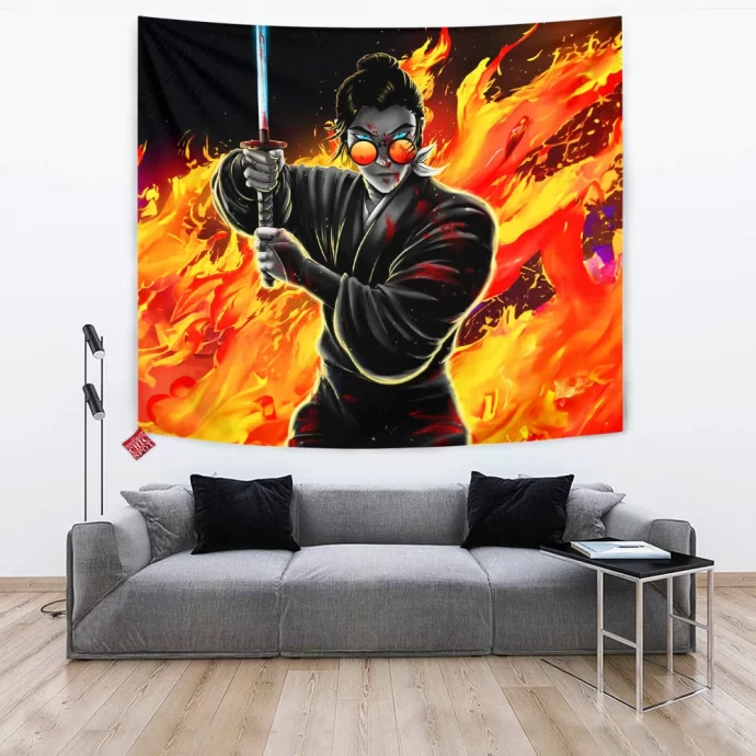 Blue Eye Samurai Tapestry