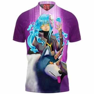 Rimuru Tempest Polo Shirt, Anime Polo Shirt, That Time I Got Reincarnated as a Slime Polo Shirt