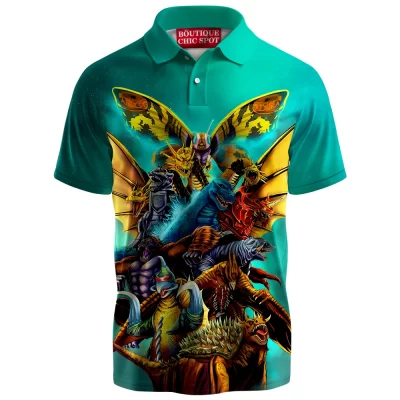 Sci-Fi Polo Shirt, Kaiju Polo Shirt