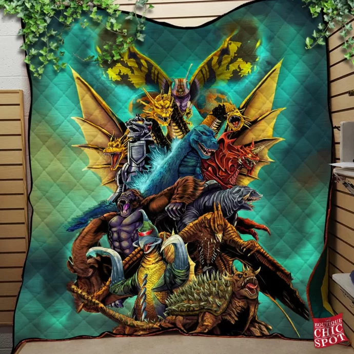 Kaiju Quilt Blanket