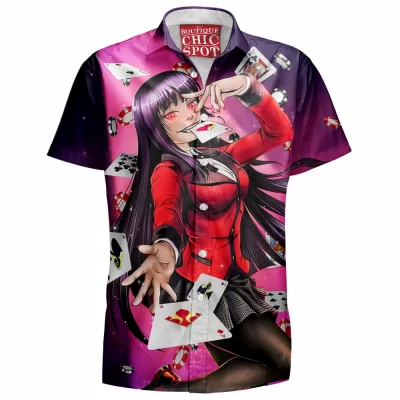 Anime Hawaiian-Shirt, Kakegurui Hawaiian-Shirt, Yumeko Jabami Hawaiian-Shirt