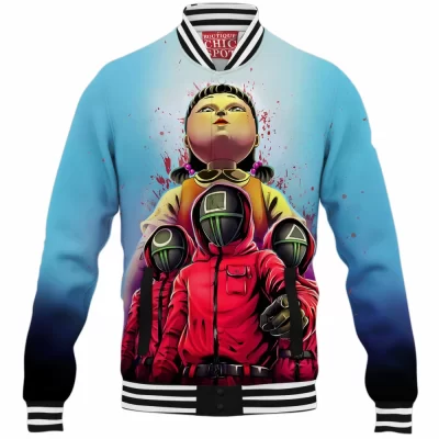 Squid Game Baseball-Jacket, Horror Baseball-Jacket