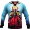 Squid Game Fleece-Hoodie, Horror Fleece-Hoodie