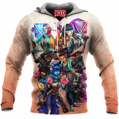Abstract Fleece-Hoodie
