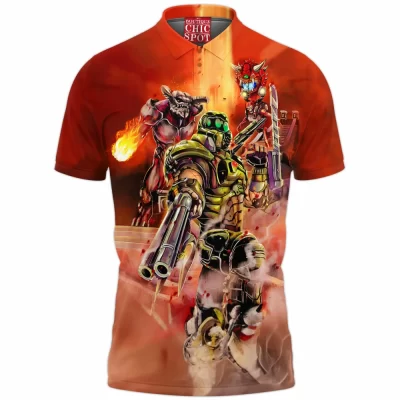 Game Polo Shirt, DOOM Polo Shirt