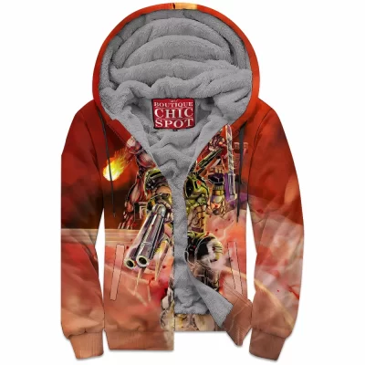 Game Zip-Fleece-Hoodie, DOOM Zip-Fleece-Hoodie
