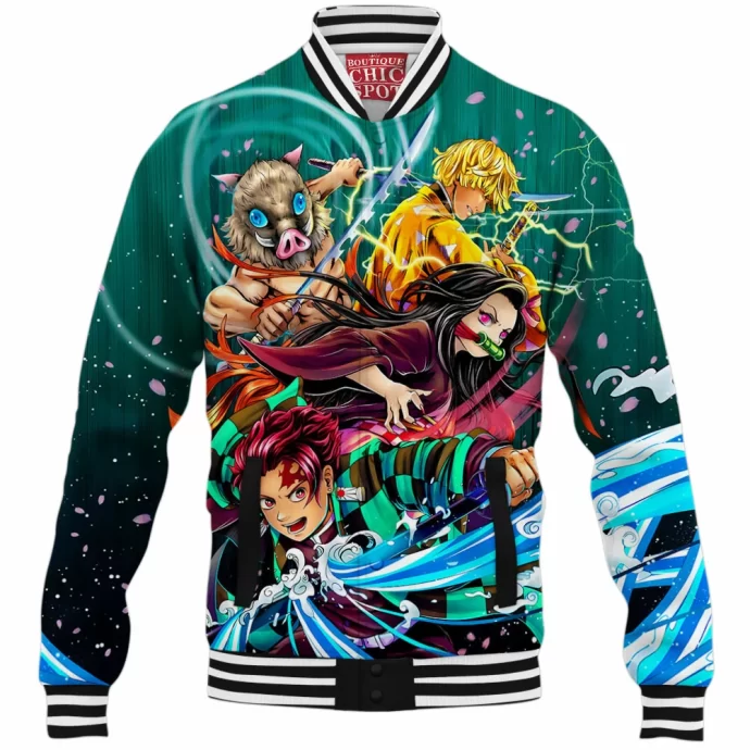 Kimetsu No Yaiba Baseball Jacket