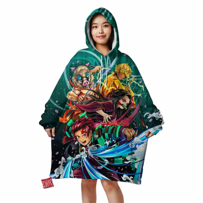 Kimetsu No Yaiba Blanket Hoodie