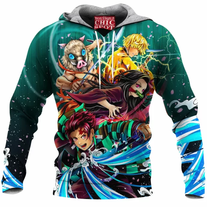 Kimetsu No Yaiba Fleece Hoodie