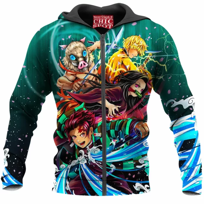 Kimetsu No Yaiba Zip Hoodie