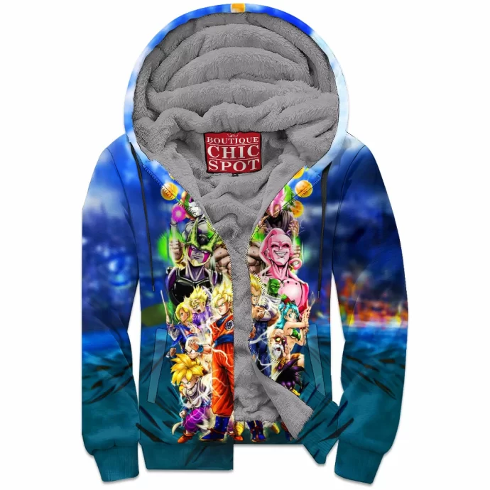 Dragon Ball Z Zip Fleece Hoodie