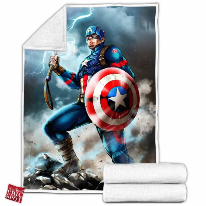 Captain America Fleece Blanket