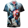 Captain America Hawaiian-Shirt, Comic Hawaiian-Shirt