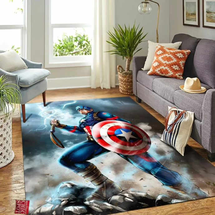 Captain America Rectangle Rug